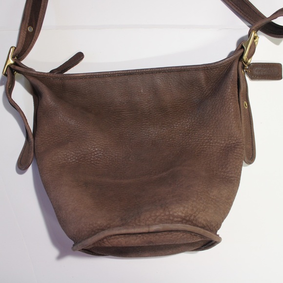 Vintage Coach #4952 Helen’s Legacy Nubuc Leather Bucket Cross Body Shoulder Bag - Picture 15 of 16